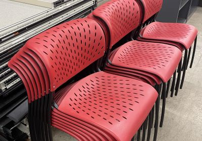 Red Stacker Chairs